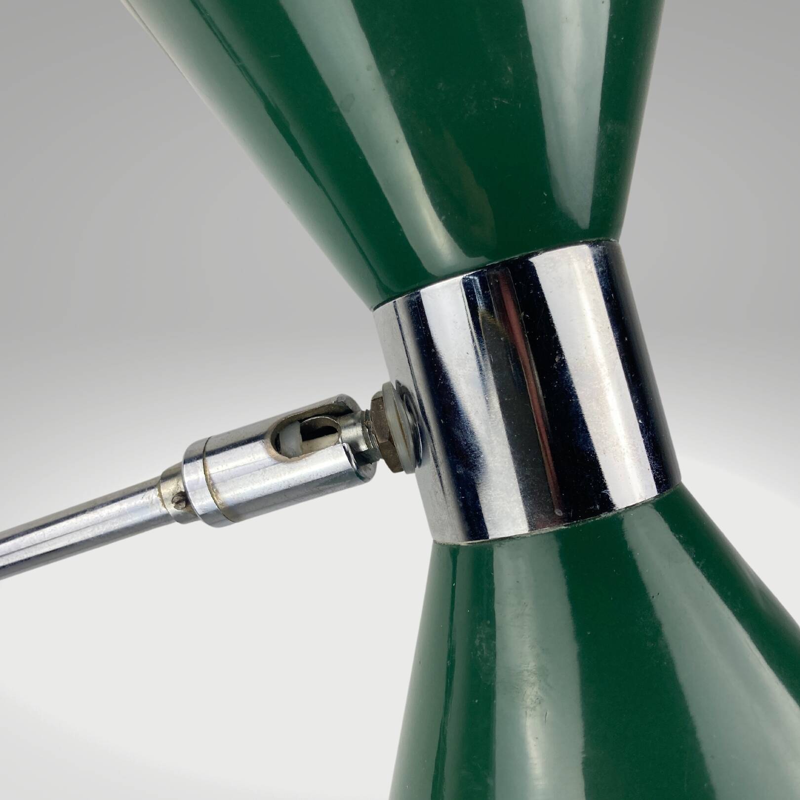 Adjustable architectural wall arc diabolo swing lamp, Herda, Dutch 1960s