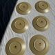 Set of 6 genuine natural stoneware dessert plates D20.5