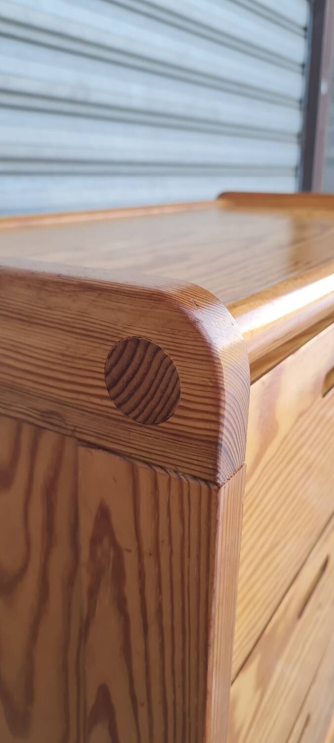 Pine chest of drawers 1970