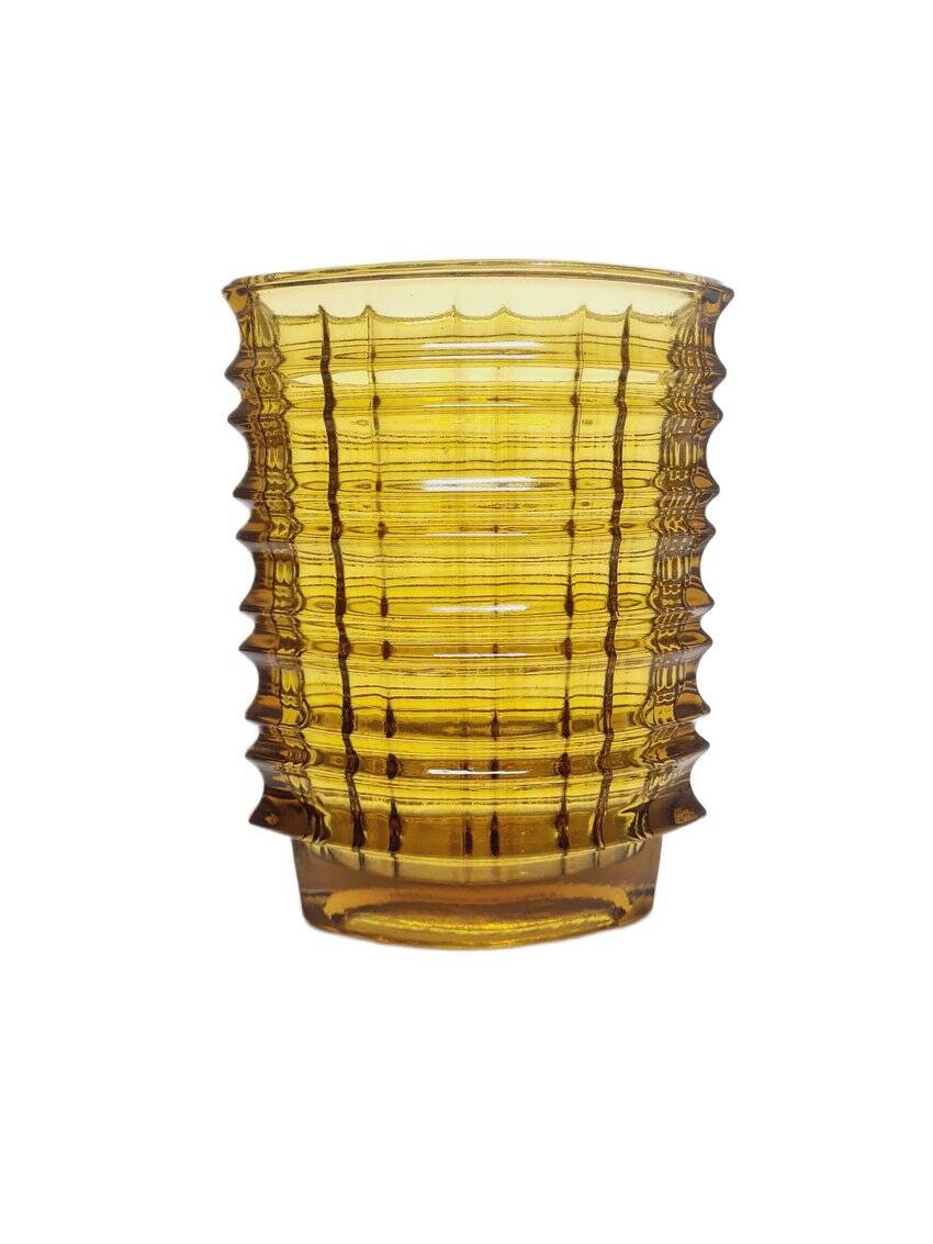 New Look Optical Vase by Jan Sylwester Drost for Ząbkowice Glassworks, 1970s
