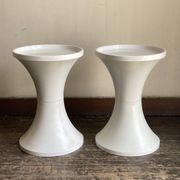 Paire de chevets Space Age en ABS blanc, 1970