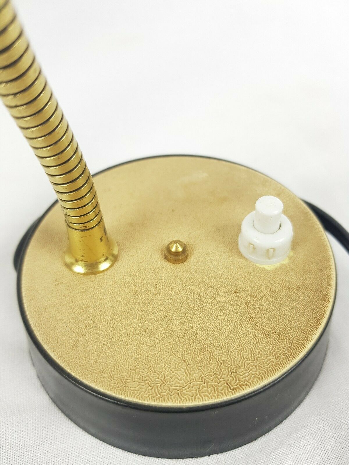 Former office lamp arm articulated in gold metal 50s
