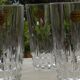 Set of 5 arques crystal orangeade glasses. villandry model.