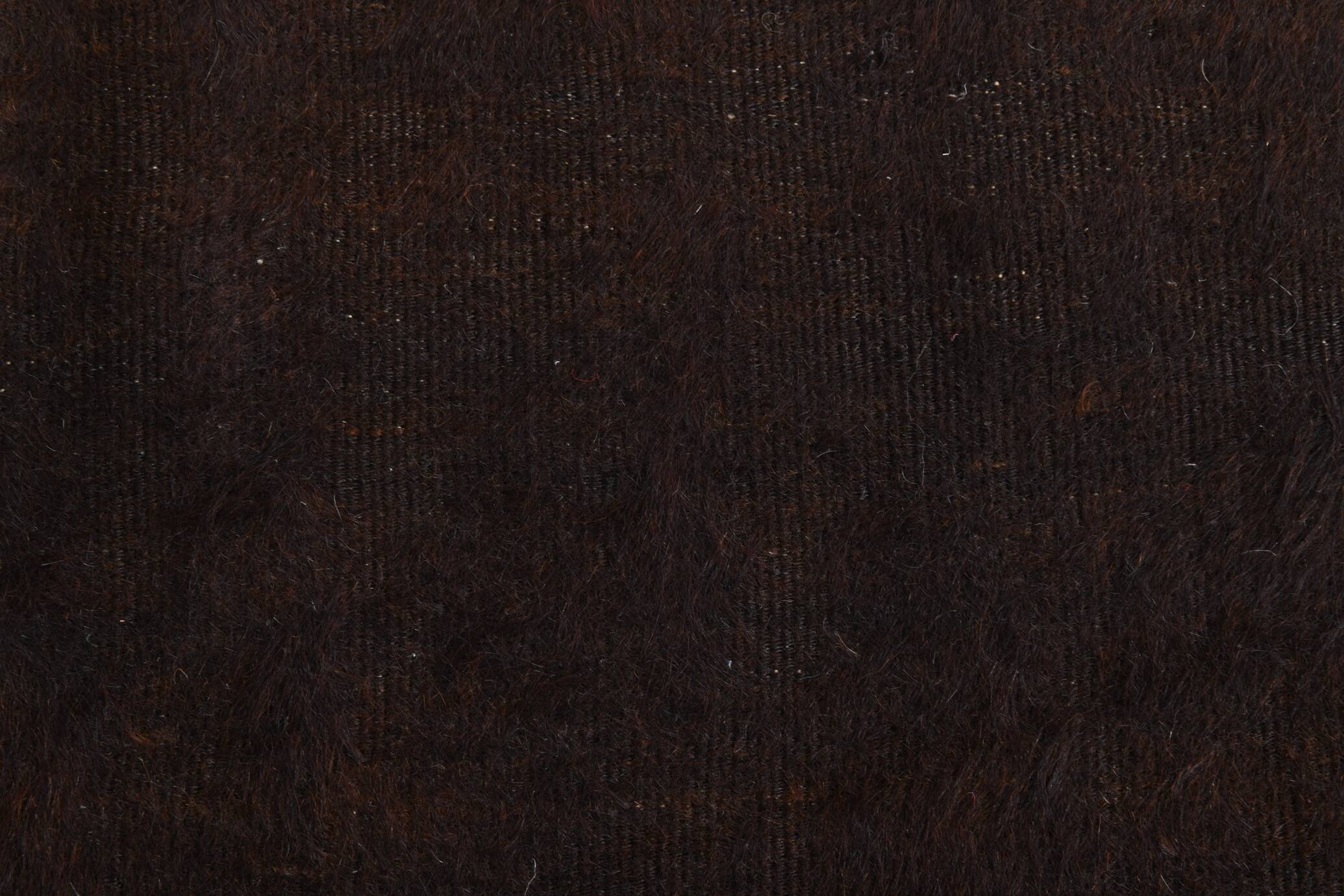 4x6 Black & Beige Handmade Wool Kilim Rug, 127x176 Cm