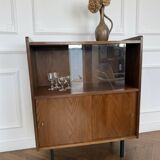 Buffet vaisselier vintage placage chêne