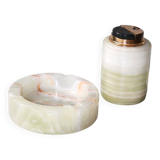 Vintage ashtray & table bookend in onyx - Art Deco period