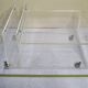 Table basse et porte revue en plexiglas vintage, années 70