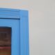 Armoire vitrine parisienne en bois peinte, 1950