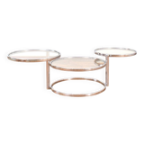 Vintage Chrome Swivel Coffee Table, 1970s