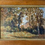 Tableau hsp d'hector allemand (1809-1886) "paysage" éc. de lyon