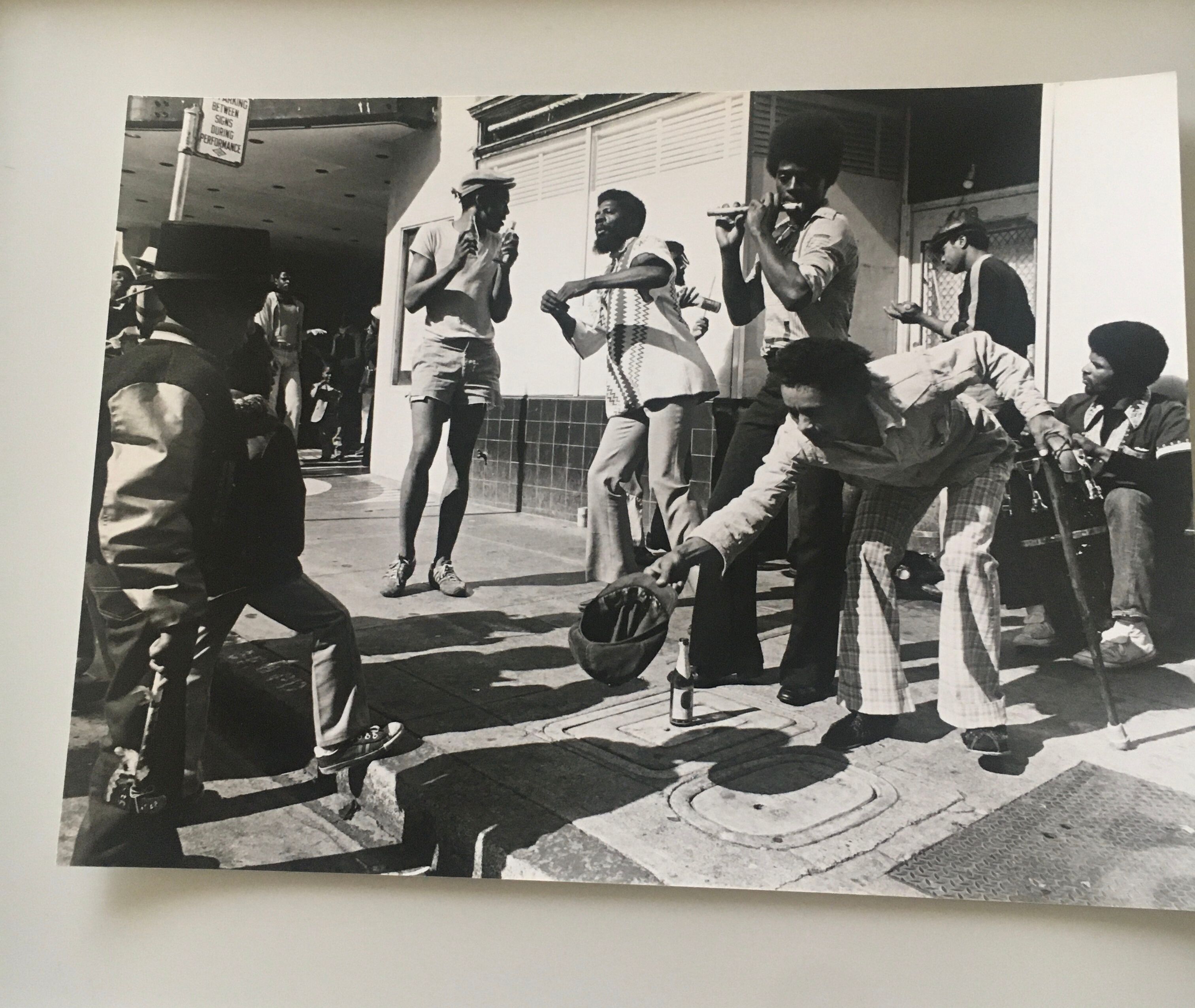 Tirage photo groupe de musique de rue USA 80’