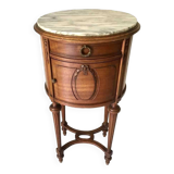 Louis XVI style round bedside table