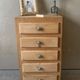 Vintage 5-drawer chest of drawers from 1950 in wood