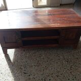 COFFEE TABLE IN SOLID SEHSAM COLONIAL OR RUSTIC INDIAN STYLE