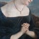Tableau Ancien Portrait Féminin Du 19ème Siècle