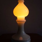 Vintage Czechoslovak Bishop Glass Lamp by Ivan Jakeš, 1970s