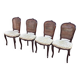 4 chaises de style Louis XV a dossier canné