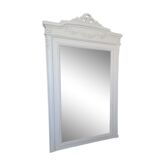 White patinated mirror 87x145cm