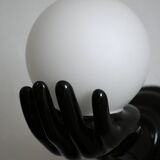 Vintage ceramic hands wall light