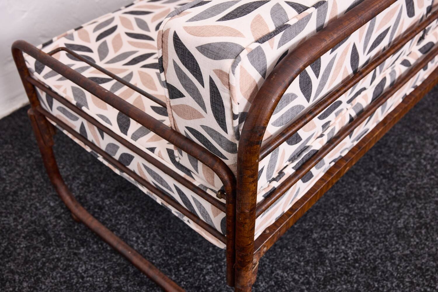 Canapé Bauhaus en acier tubulaire peint à la main par Franz Singer, années 1920 - Metz & Co