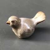 Beige ceramic bird
