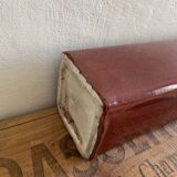 Rectangular Bordeaux ceramic vase