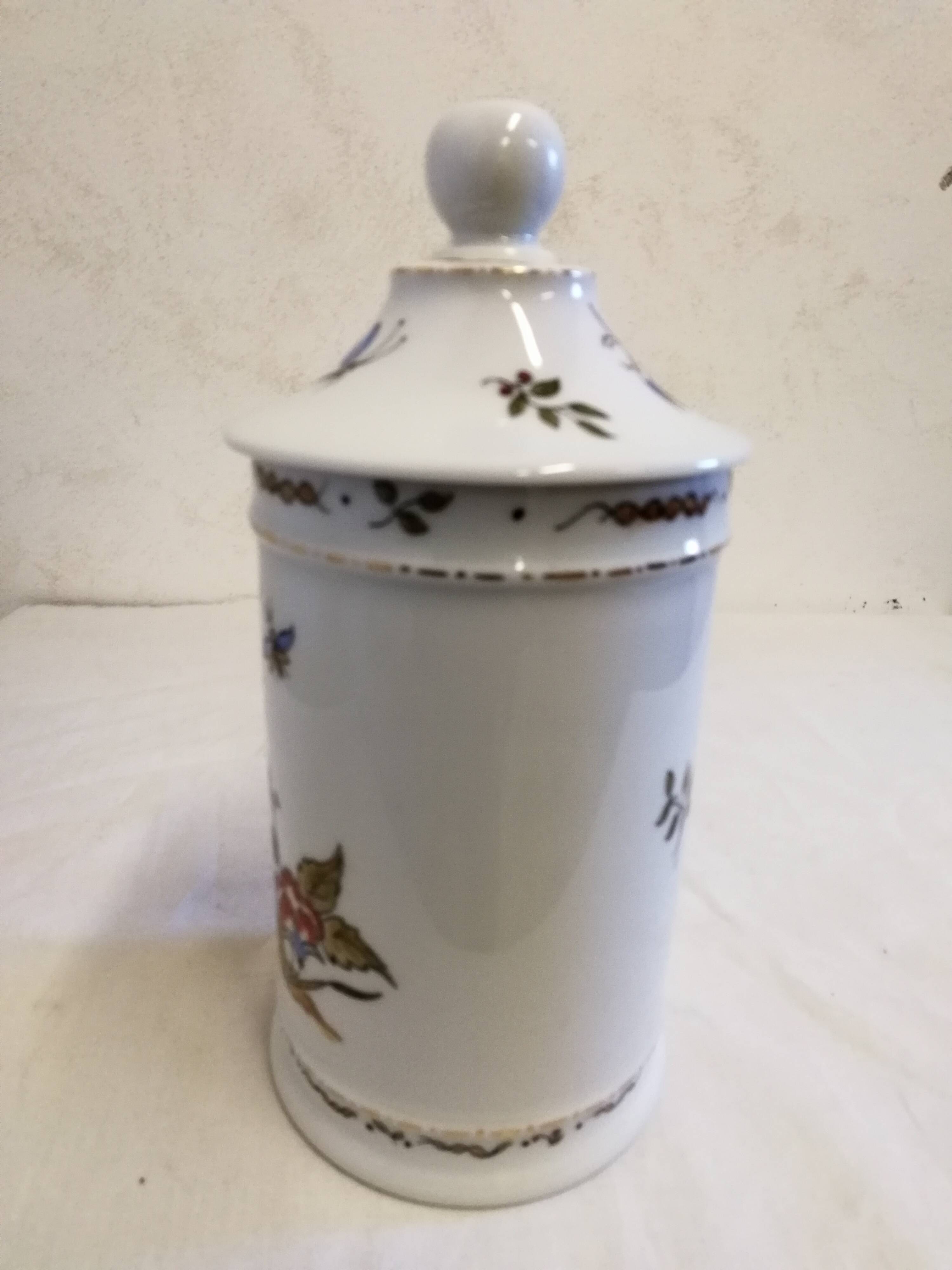 Old Digitalis Porcelain Medicine Jar
