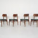 Set of four teak dining chairs by Topform, The Netherlands 1960's