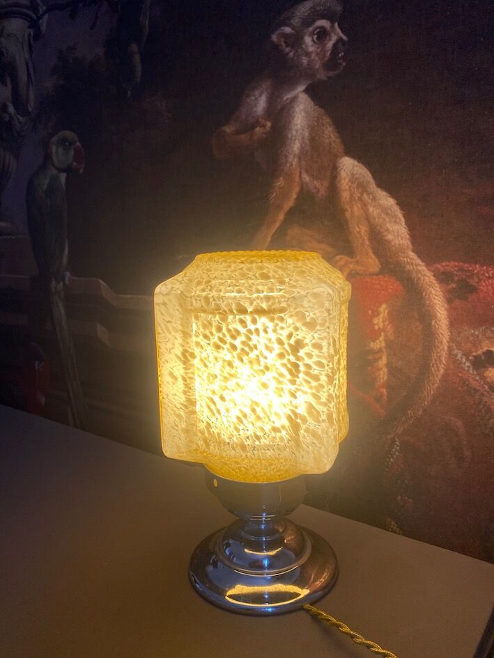 1950s glass lamp