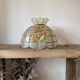 Lustre suspension nacre et laiton
