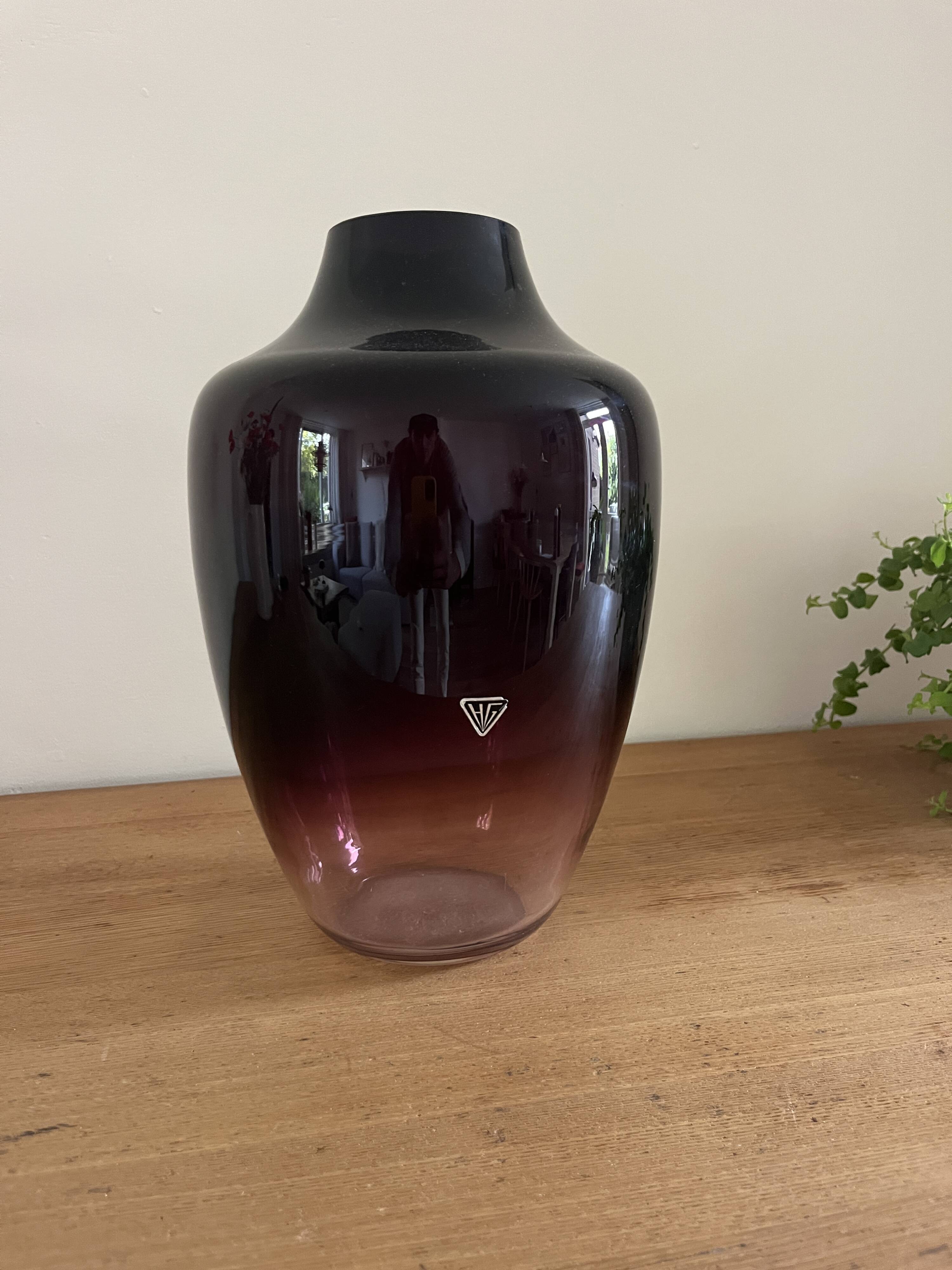 Vintage Holmegaard vase - Danish design vase