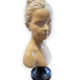Bust of louise brongniart in patinated plaster after houdon
