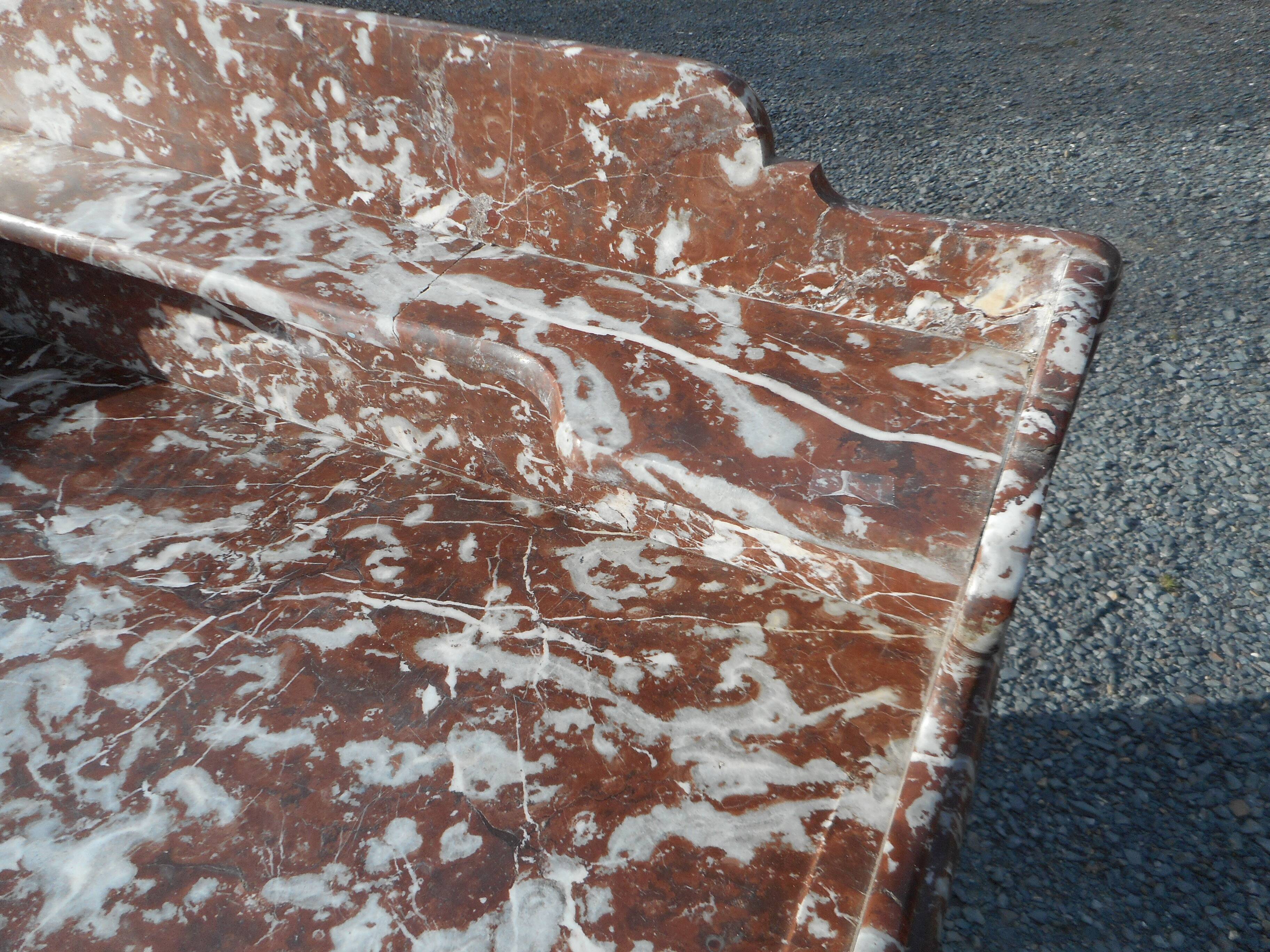 old bathroom cabinet / dressing table with marble