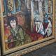 Painting in homage to Toulouse-Lautrec