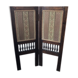 Wood and fabric screen