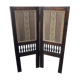 Wood and fabric screen