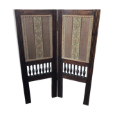 Wood and fabric screen