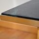 Italian green marble and brass coffee table 1950