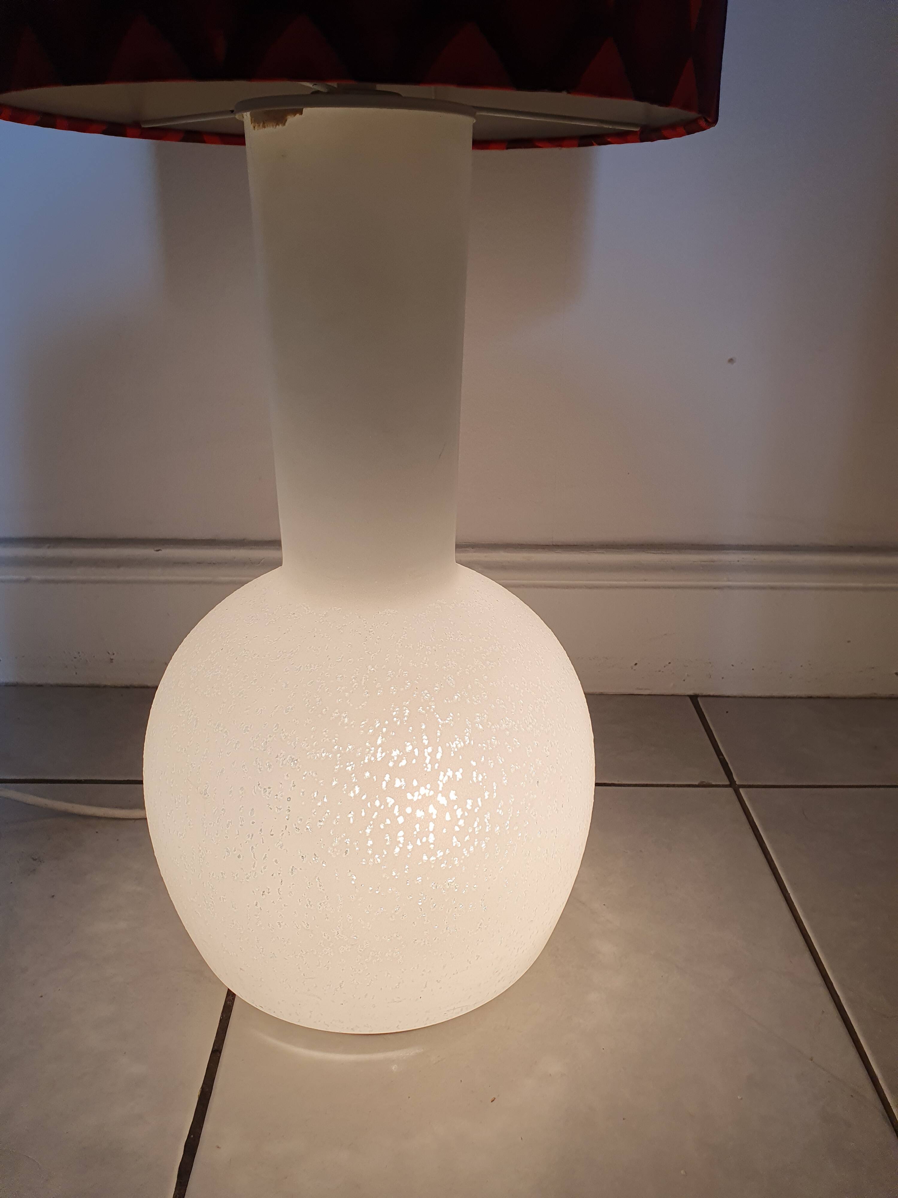 Doria Leuchten 2-light opaline floor lamp