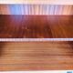 Storage cabinet with double compartment, metal feet circa 60's