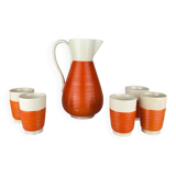 Vintage water service from Ceramiche Rometti Umbertide, Italy, 1930s, set of 6.