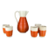 Vintage water service from Ceramiche Rometti Umbertide, Italy, 1930s, set of 6.