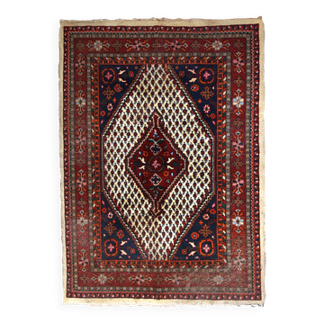 Tapis Hamadan Vintage du Moyen-Orient, Années 1970, Authentique et Patiné