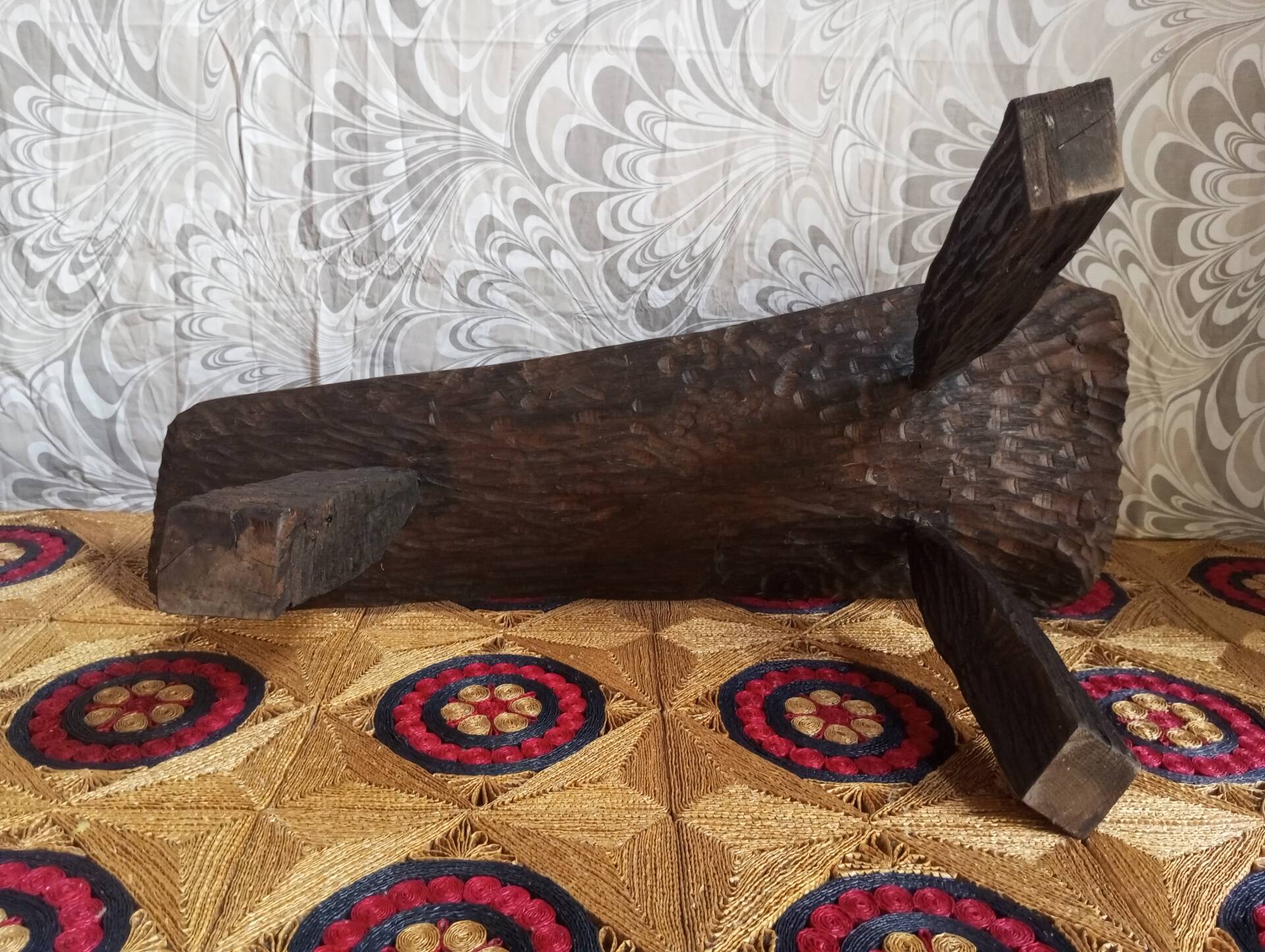 Brutalist wooden table