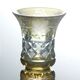 Small cut crystal vase from Bohemia.