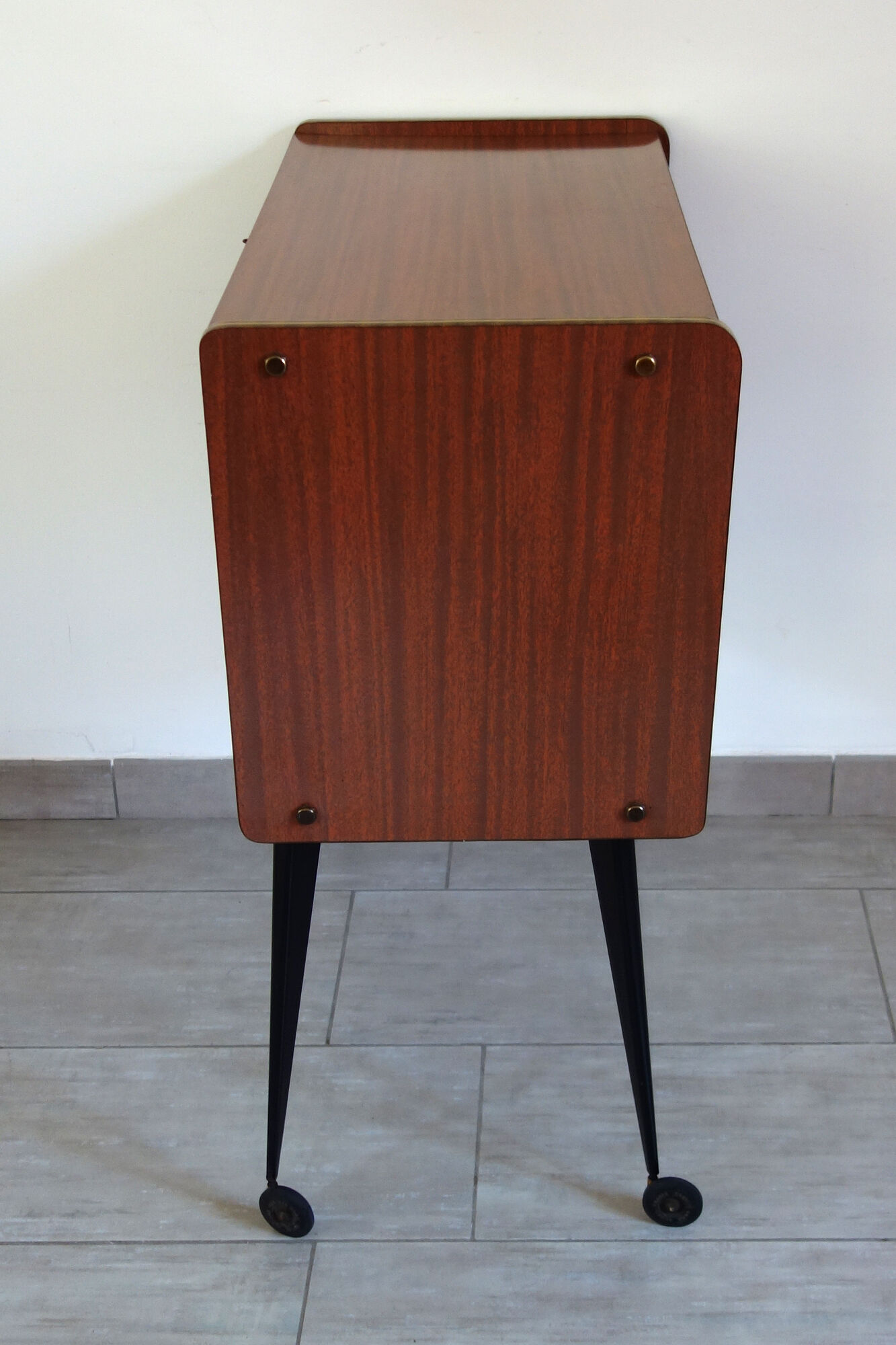 Furniture bar with wheels 60s