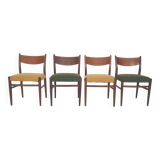 Set of four teak Pastoe "SA10" dining chairs, The Netherlands 1959