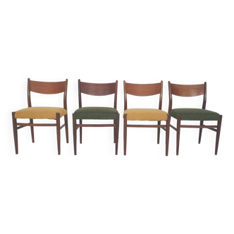 Set of four teak Pastoe "SA10" dining chairs, The Netherlands 1959