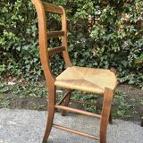 Six rustic mulched chairs