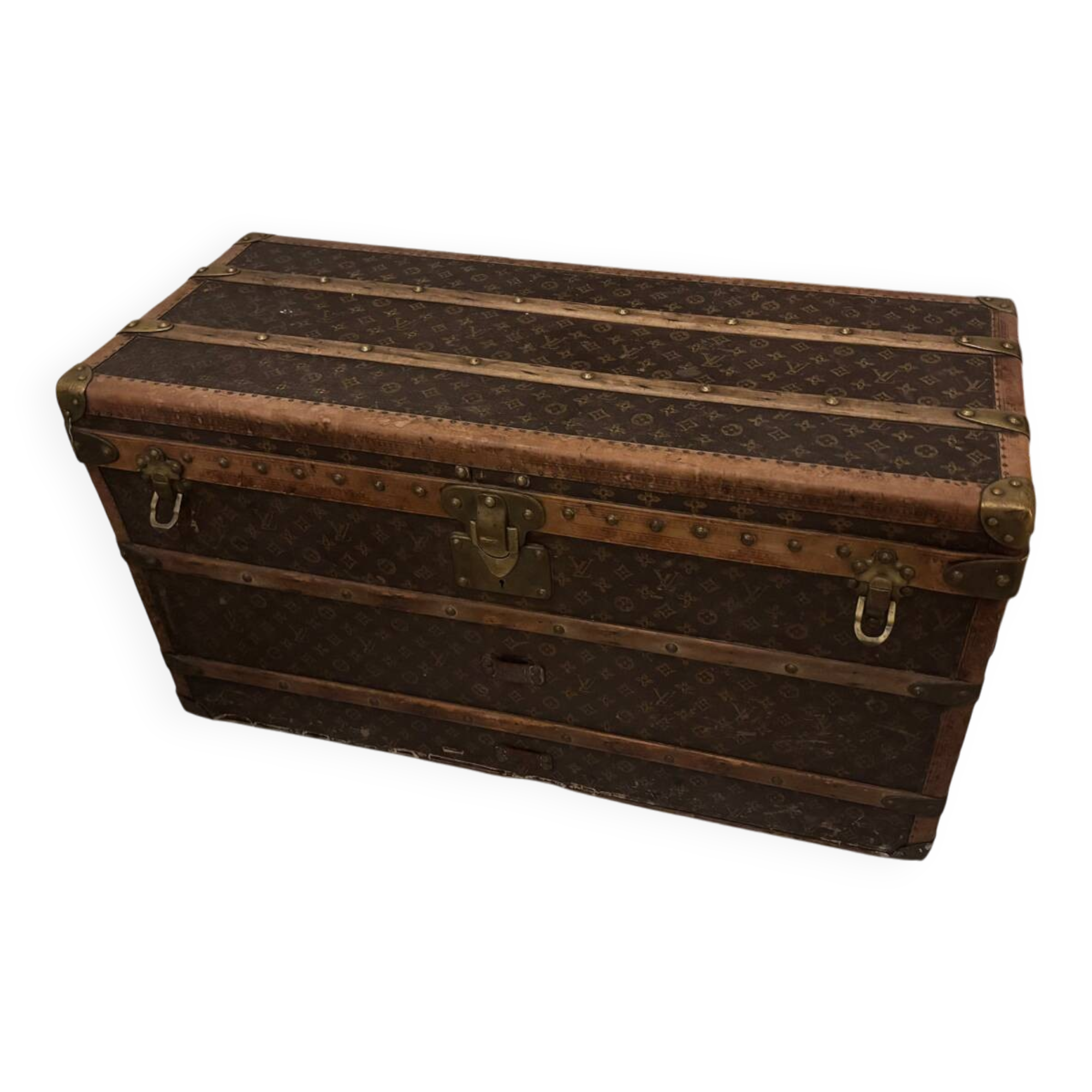 Old Louis Vuitton trunk – Family trunk – Monogram canvas